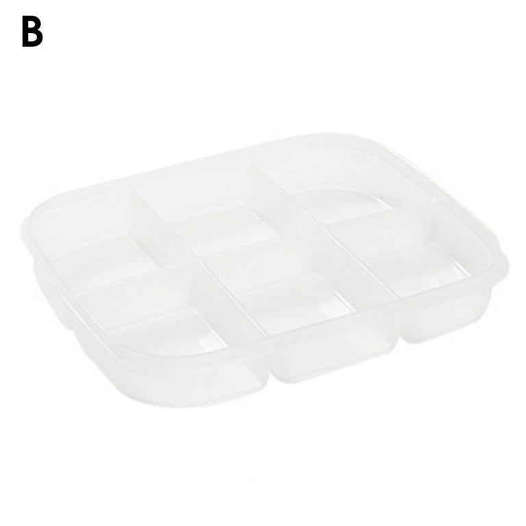 2pack Serving Trays for Party Divided Veggie Tray with Lid Sealed Sectioned  Fruit Snack Serving Platter Vegetable Storage with 4 Compartments Snackle  Box Charcu…