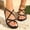 A-Black, variant on Women's Braided Toe Ring Sandals, Casual Open-Toe Flat Flip Flops, Stylish Slip-On Summer Shoes for Everyday & Outdoor Activities Rose Gold 5.5(36)