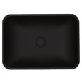 thumbnail image 4 of VIGO Matte Shell Sottile Black Glass 18 in. L x 13 in. W x 4 in. H Rectangular Vessel Bathroom Sink, 4 of 8