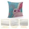 thumbnail image 4 of Nawypu  Blue Easter Pillow Covers Bunny Pillow Cover Cute Rabbit Easter Day Egg Print Throw Pillow Case Spring Holiday Decorative Pillowcase Cute Sofa Cushion Cases for Home Couch Bed, 4 of 5