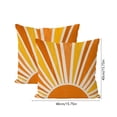 thumbnail image 3 of Tuvgenk Throw Pillow Covers 16x16 Boho Decorative Pillow Covers for Couch Sofa, Geometric Sun Print Polyester Cushion Case Set of 2, 3 of 6