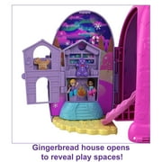 Polly Pocket Gumball Bear Playset, Travel Toy with 2 Micro Dolls and 26 Surprise Accessories