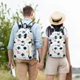 thumbnail image 6 of Daiia Turtles And Corals Vintage Canvas Backpack for Men and Women ,Hiking Backpack,Travel Laptop Bag for School,Large Capacity Backpack, 6 of 8