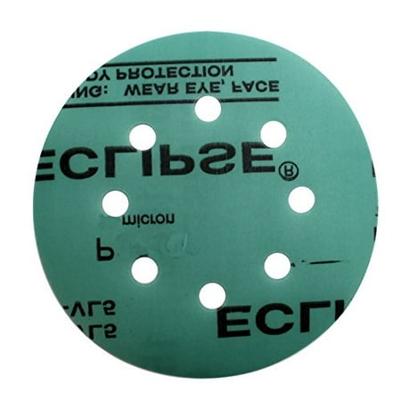 

Sungold Abrasives 74729 5-inch x 8 Hole Eclipse Film Hook and Loop Sanding Discs Pack of 18 Assorted Automotive Grits 6 each of 80 180 & 320