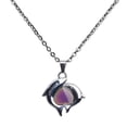 thumbnail image 2 of EHJRE Fashion Color Change Jewelry, Dolphin Heart Pendant Feeling Emotion Choker Mood, 2 of 9