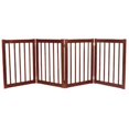thumbnail image 1 of Dynamic Accents 42223 - 32 Inch 4 Panel Free Standing EZ Gate - Mahogany, 1 of 1