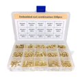 thumbnail image 1 of Embedded Nut Combination Copper Nut M2//M4/M5 Brass Knurled  Molded-in Insert Nut Packed in Organizer Box, 1 of 7
