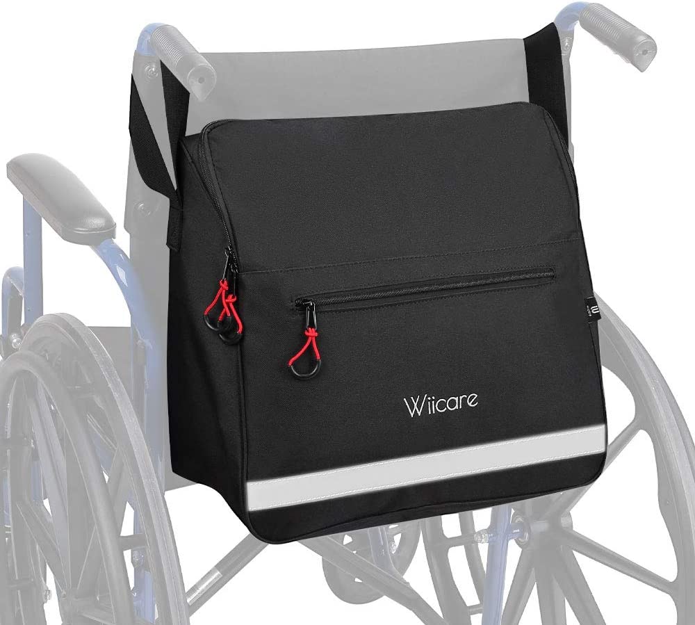 Wiicare Wheelchair Bag, Wheelchair Pouch, Backpack for Wheelchair Users
