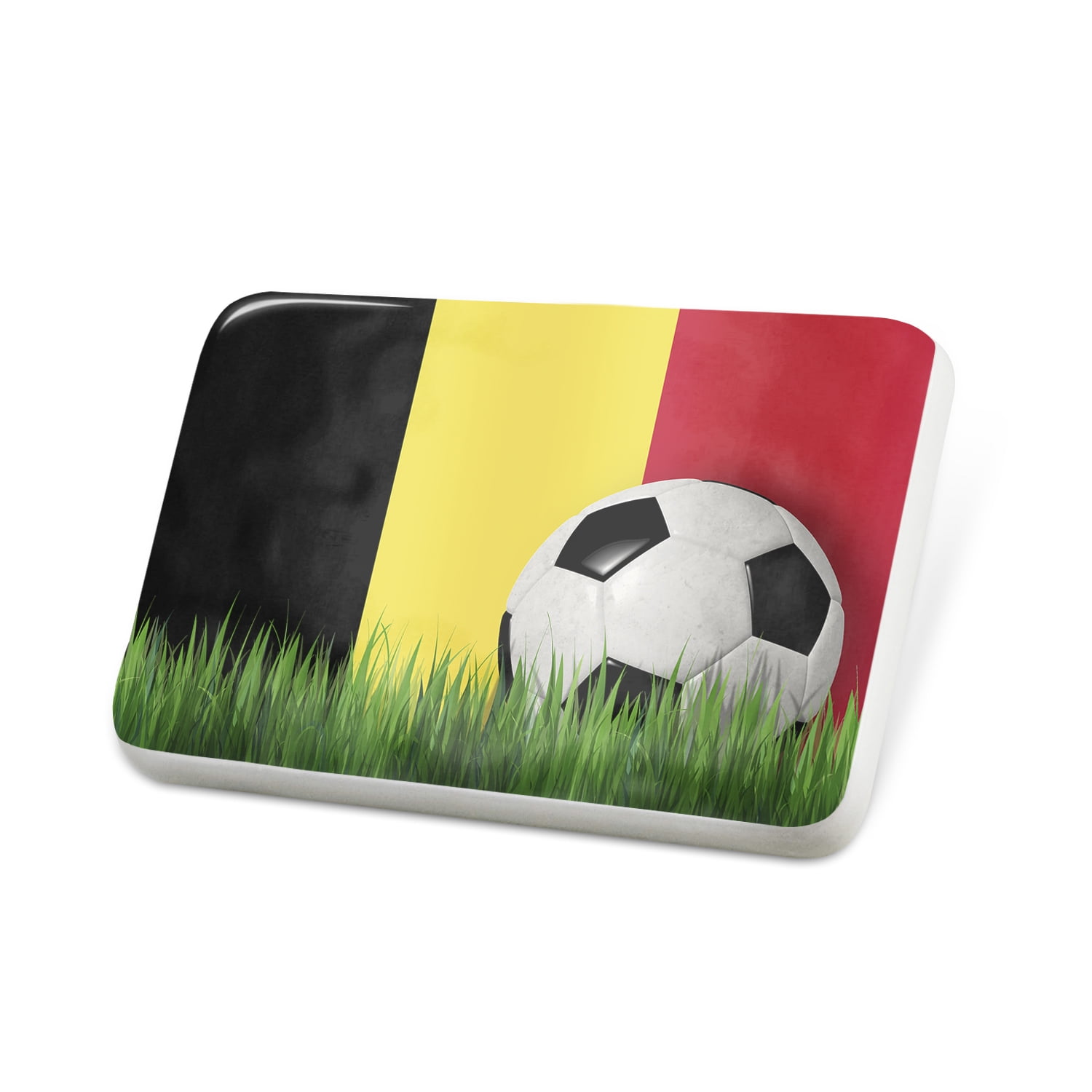 Young boy footballer pin badge Kicking a ball novelty lapel pin.