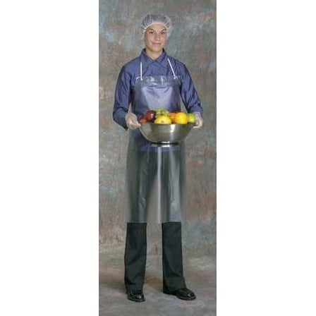West Chester Protective Gear Bib Apron,45inLx36inW,Clear,8 mil,PK12 UPC-45