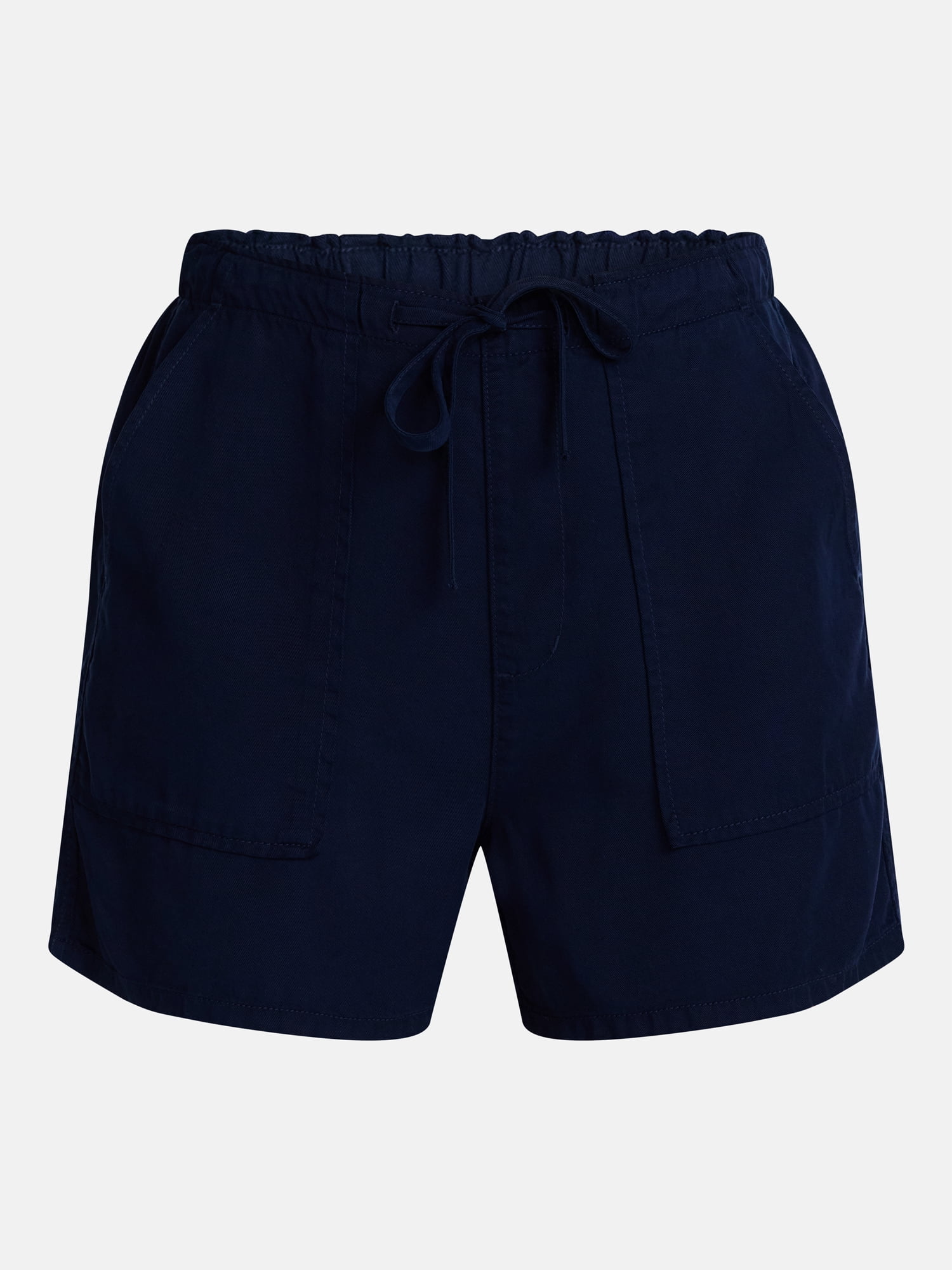 Time and Tru Women’s Soft High Rise Utility Shorts, 4” Inseam, Sizes XS-XXXL