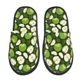 thumbnail image 1 of Balery Green Fruit Pantuflas de Casa de Felpa Silenciosas con Diseño Estampado, Zapatillas Cómodas Antideslizantes de Algodón para Interior-Large, 1 of 8