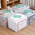 thumbnail image 6 of Vikakiooze 2023 Transparent Steel Frame Storage Box Nylon Mesh Foldable Storage Box, 6 of 6