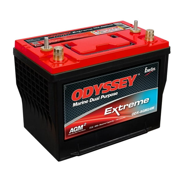 Odyssey Battery Battery ODX-AGM24M Extreme Series; Group 24; 12 Volt; 840 Cold Cranking Amps; 10.9 Inch Length; 6.8 Inch Width; 8.8 Inch Height