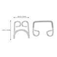 thumbnail image 2 of WHAMVOX 10 Sets Garment Button Clothing Buttons for Waist Adjustment Silver Copper, 2 of 5