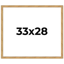 33x28 Frame Beige Real Wood Picture Frame Width 1.25 inches | Interior Frame Depth 0.5 inches |