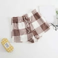 thumbnail image 2 of DHFJKG Women Winter Fuzzy Pajama Plaid Shorts Elastic Drawstring Pyjama Casual Loose Fit Shorts Sleep Trendy Trousers, 2 of 5