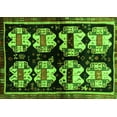 thumbnail image 1 of Ahgly Company Indoor Rectangle Abstract Green Contemporary Area Rugs, 8' x 12', 1 of 1