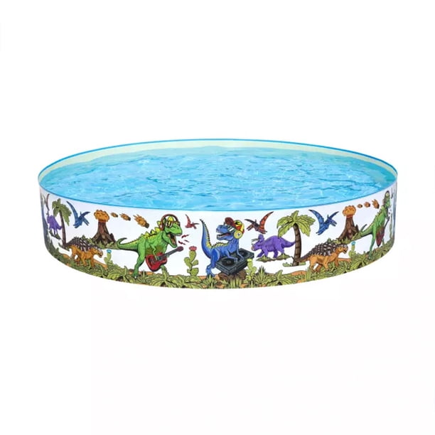Alberca Infantil Circular Dinosaurios Bestway Plástico Duro PVC Resistente 183 cm