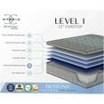thumbnail image 2 of JERFIT 12 inch Full Size Hybrid Mattress, Plush Euro Top with Cooling Gel Foam Pocketed Coils for Motion Isolation, Edge Support, Grey, 2 of 6