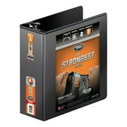 Wilson Jones W385-54BPP Heavy Duty 3 D Ring 4 in. Capacity View Binder with Extra-Durable Hinge - Black