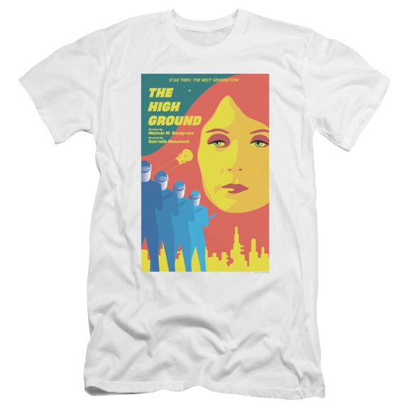 Star Trek Tng Season 3 Episode 12 Premium Canvas Adult Slim Fit 30/1 T-Shirt White