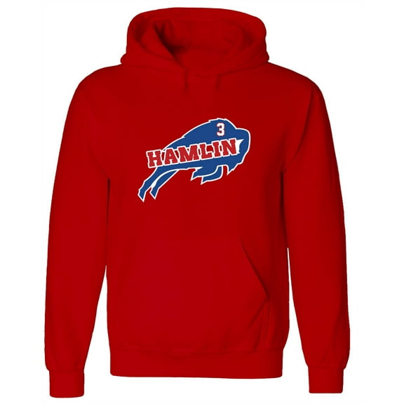 Bills Damar Hamlin Logo Prayers Hooded Sweatshirt ADULT Medium
