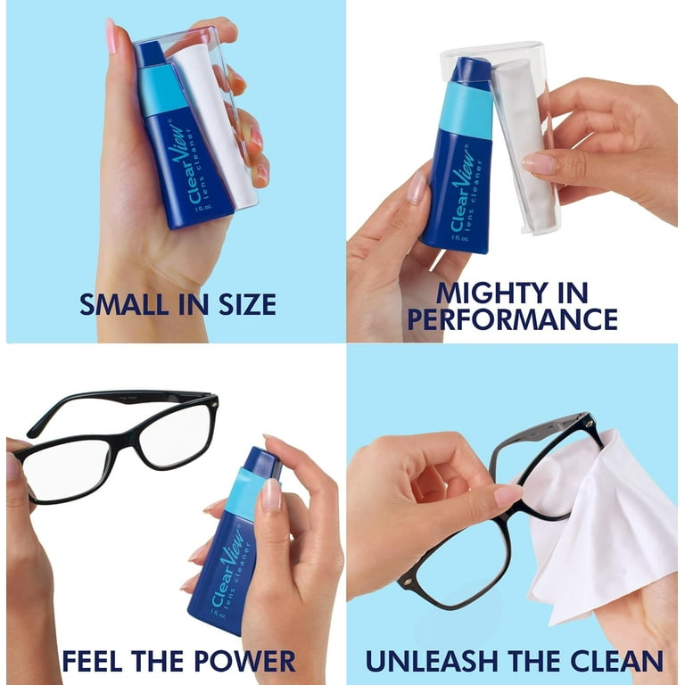 OPTISOURCE, Lens Cleaner Kit Travel Combo, 1oz, Safe For All