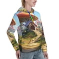 thumbnail image 2 of KLL Cute Mushroom Town for Womens Pullover Hoodie with Pocket Hooded Long Sleeve Shirts Sweatshirt for Women-XX-Large, 2 of 7