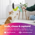 thumbnail image 6 of SmartyKat Crazy Catch Extra Long Breakaway Plush Wand Cat Toy with Ribbons & Jute, Gray/Blue, 6 of 10