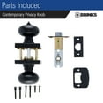 thumbnail image 7 of Brinks Contemporary Privacy Doorknob, Matte Black, 7 of 7