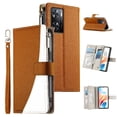 thumbnail image 4 of Funda cartera GANGXUN para OPPO A57 4G/A77 4G , cuero PU con tarjetero, cremallera, correa de mano, soporte y protección 440°, 4 of 6