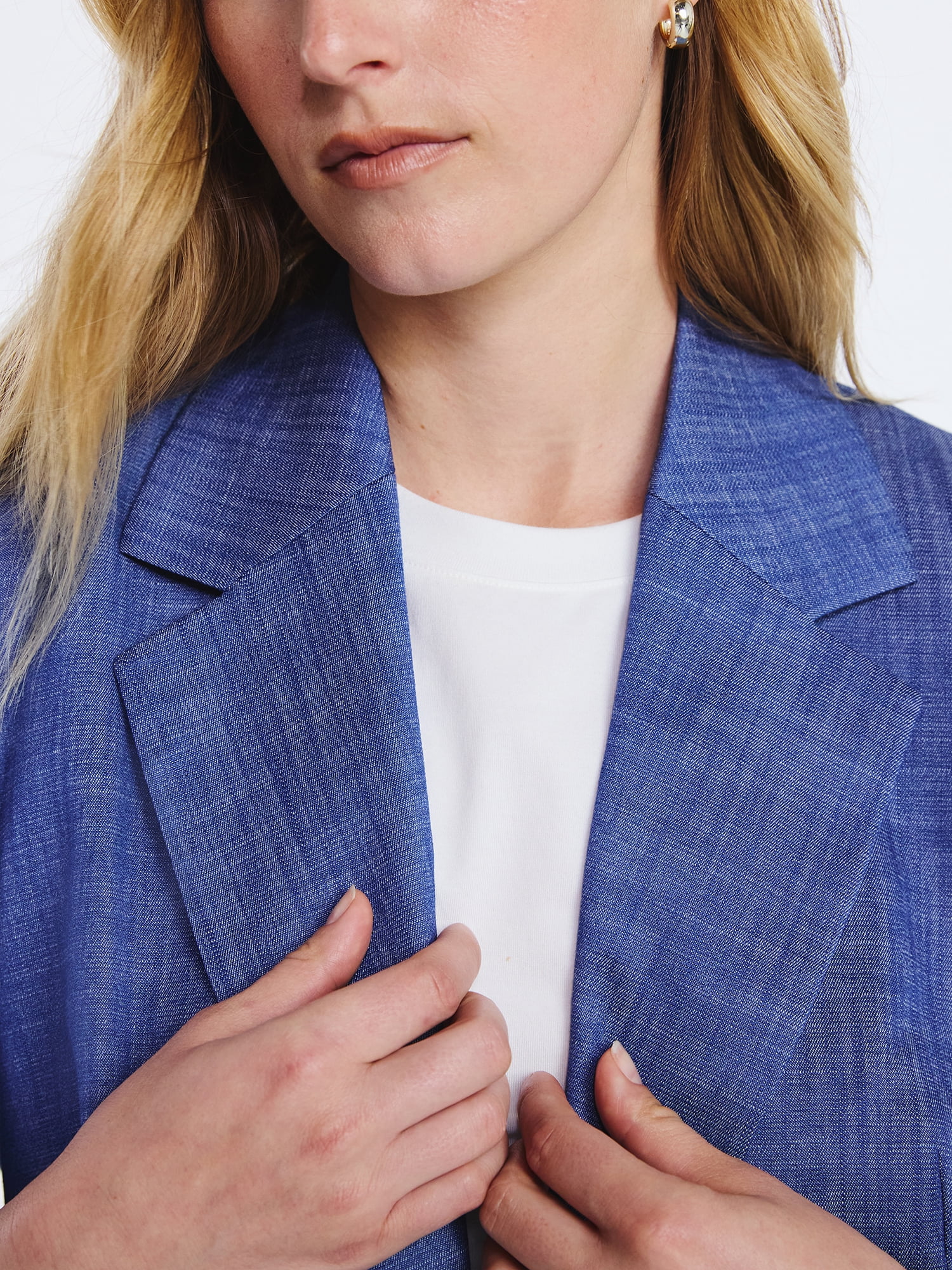 Free Assembly Women's and Women's Plus Single Breasted Blazer, Sizes XS-4X