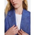 thumbnail image 6 of Free Assembly Women's Single Breasted Crosshatch Blazer, Sizes XS-XXL, 6 of 7