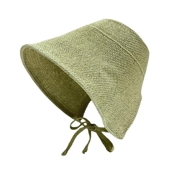 Cotton and Linen Straw Sun Hats For Women Beach Big Wide Brim Cloche Ha