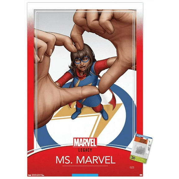 Marvel Comics - Ms. Marvel - Ms. Marvel #25 Wall Poster with Pushpins, 22.375" x 34"