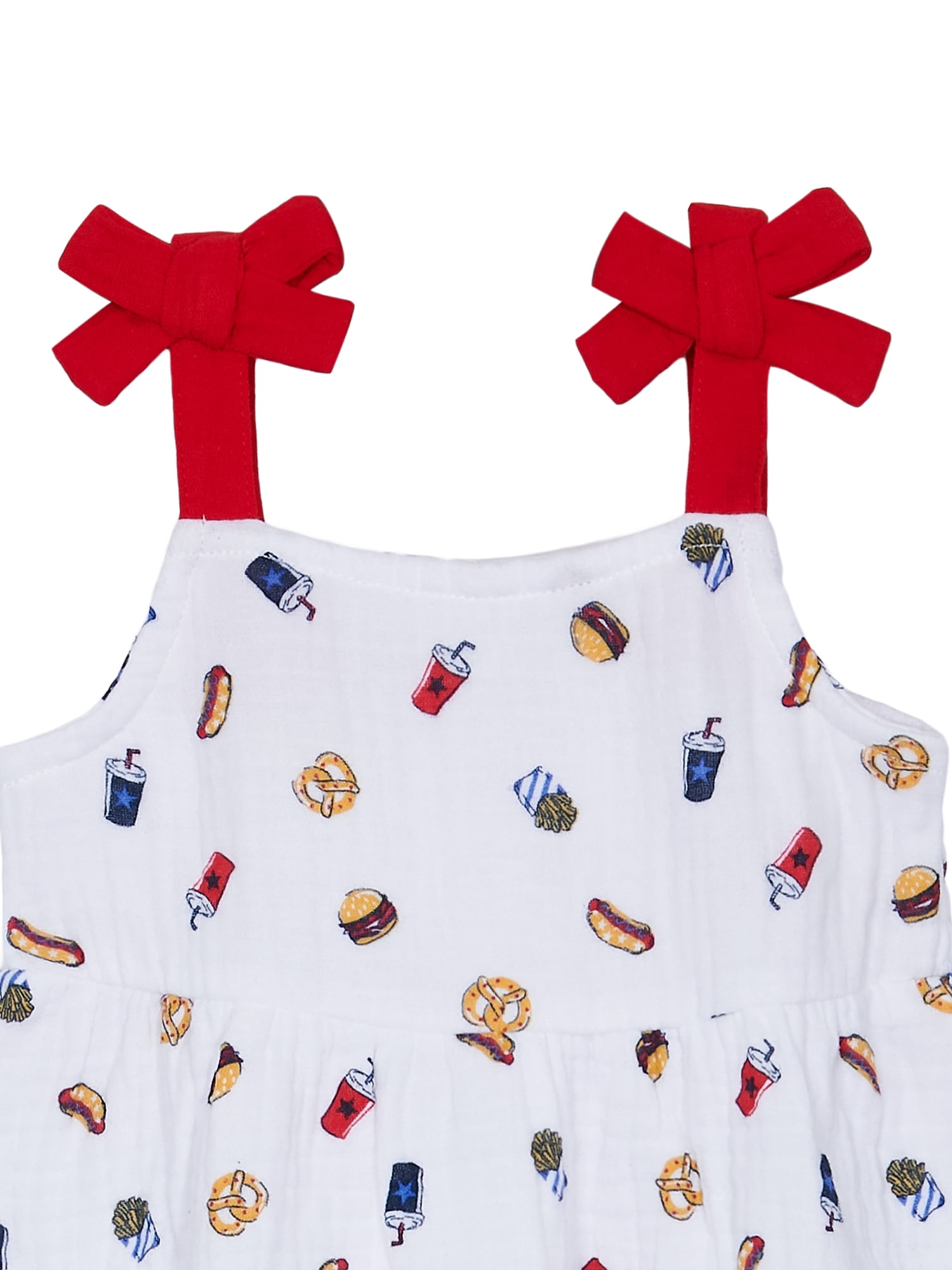 Way to Celebrate Baby and Toddler Girls Americana Dress, Sizes 0-3M-5T