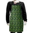 thumbnail image 1 of Tropical Kids Apron, Banana Leaf Jungle Forest Plants Rainforest Foliage Interior Art Deco, Boys Girls Apron Bib with Adjustable Ties for Cooking Baking Painting, Olive Green Dark Blue, by Ambesonne, 1 of 2