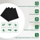 thumbnail image 3 of Pack de 10 filtros cuadrados de carbón activado (12 cm) de recambio para contenedor de abono y contenedor de reciclaje interior de cocina, 3 of 5