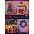 thumbnail image 6 of C9  Christmas Lights Outdoor, 50 FT 50  Multi-colored Connectable C9 String Lights for Christmas Tree  Roofline Garden Backyard Holiday Party Indoor Outdoor Decoration, Green Wire, 6 of 6