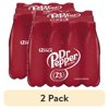 (2 pack) Dr Pepper Soda Pop, 16.9 fl oz, 12 Pack Bottles