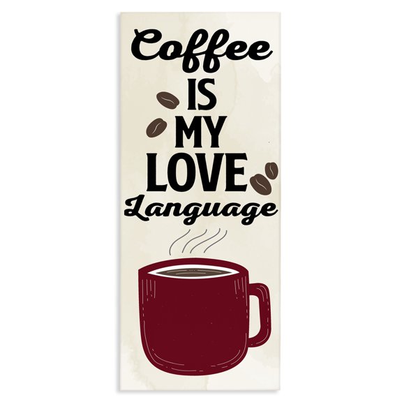 Stupell Industries Cottage Coffee Is My Love Language Canvas Art, 17 x 40, by Kim Allen