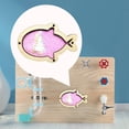 thumbnail image 3 of Tablero ocupado para , accesorios de bricolaje, juguete Montessori de habilidad , juguetes educativos para , juguetes de viaje para , violeta con blanco CUTICAT Material de tablero ocupado, 3 of 8