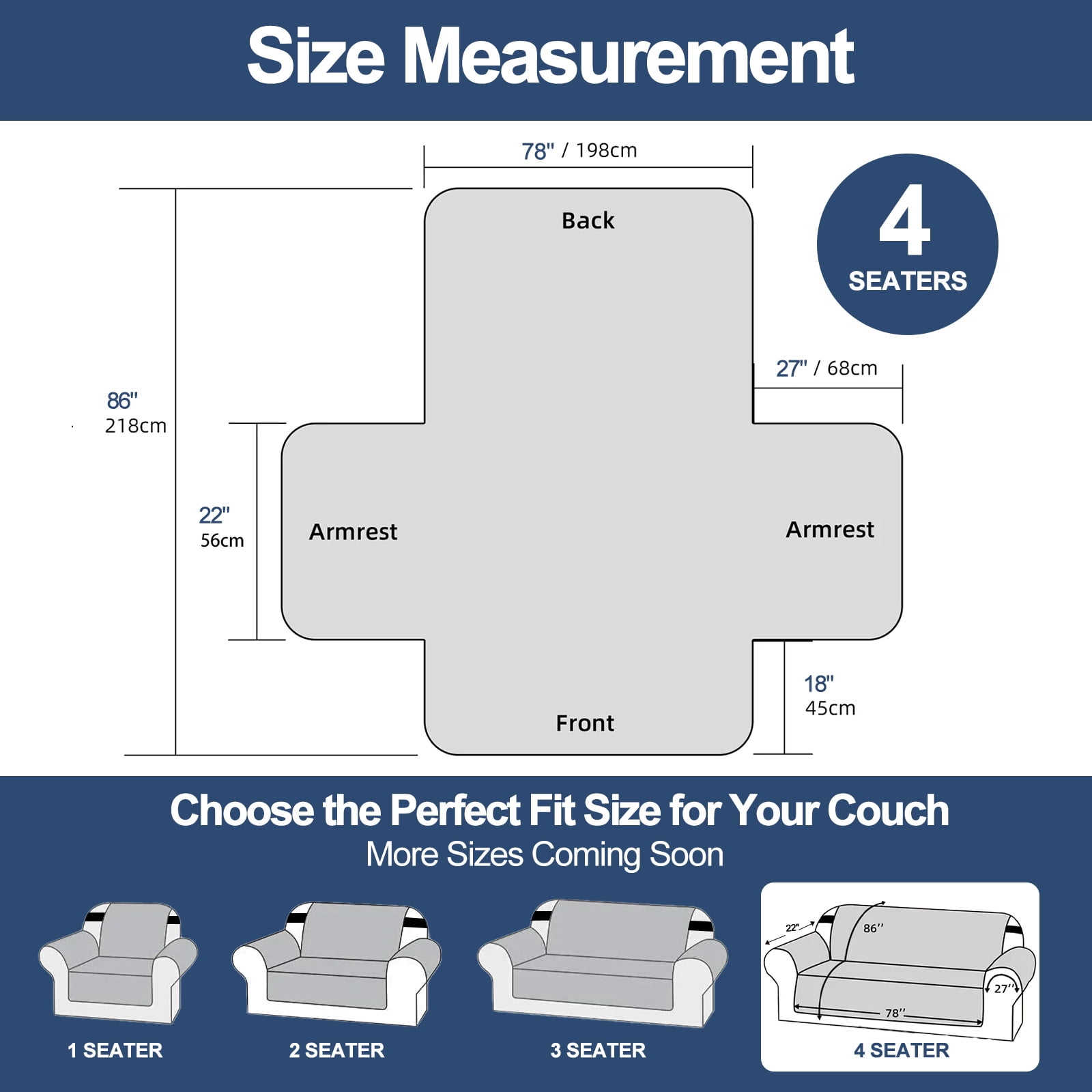 Sanmadrola Christmas Sofa Cover Waterproof Slipcover Couch Cover Furniture Protector Machine Washable Non Slip Leakproof with Straps for Dogs Kids Pets Christmas Indoor Decoration Bow Oversized Sofa