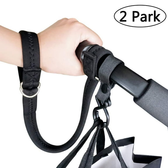 Dsseng 2Park Baby Stroller Pram Wheelchair Safety Wrist Strap or Short Leash for Dog with Stroller Hook