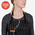 thumbnail image 3 of Chef Pomodoro Chef Apron for Men and Women with Pockets (Classic Striped), 3 of 6