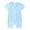Light blue, variant on Utoimkio Newborn Summer Baby Boy Girl Rompers Zip-up Bodysuit One Piece Jumpsuit Short Sleeve Playsuit One Piece Outfit Clothes