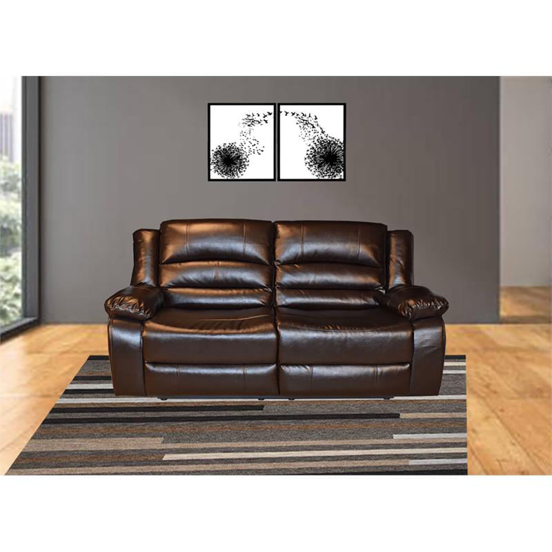 Galaxy Home Paco Faux Leather Recliner, Galaxy Leather Sofa