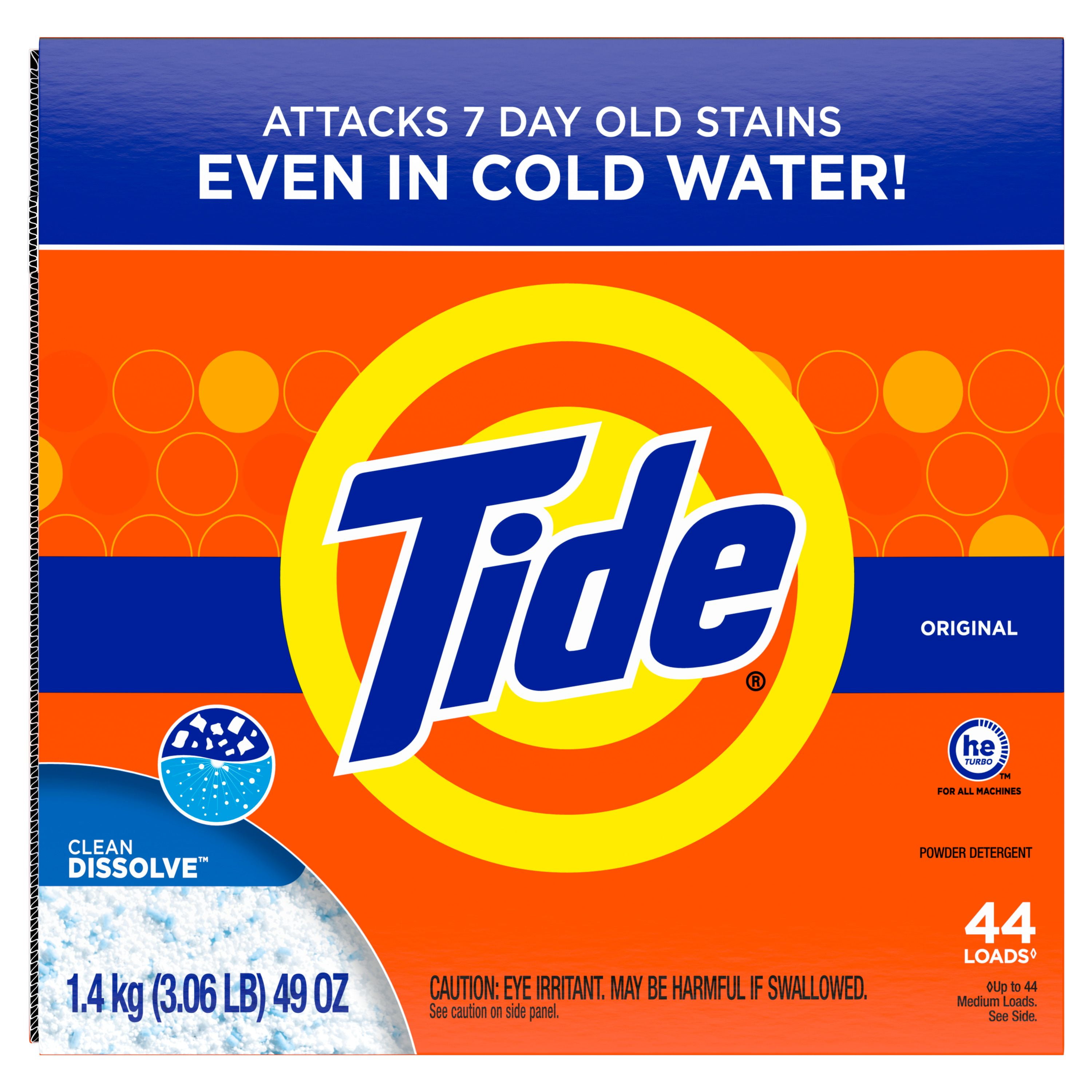 Détergent à lessive en poudre Tide, parfum Original, 44 brassées, 1,4 kg TIDE PDR HE ORG44BR
