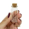 thumbnail image 5 of 6 PC Mini Glass Jars Cork Lids Storage Containers Crafts Wedding Favors Sand Jar, 5 of 5